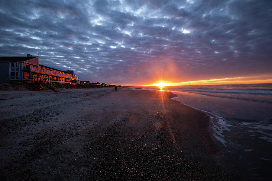 Sunrise walk on the beach Photograph by Nick Noble