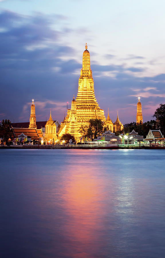 Sunrise Wat Arun Bangkok Photograph by All Rights Reserved - Copyright