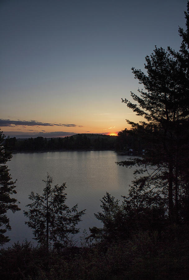 Sunrise - Wollaston Lake - Ontario, Canada Photograph by Spencer Bush