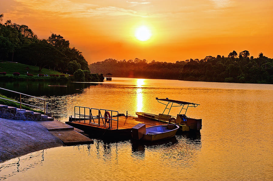 Sunset @ Macritchie Reservoir Photograph by Wsboon Images