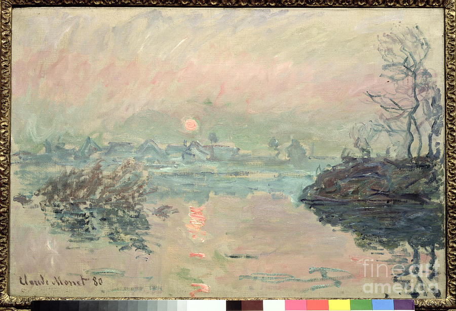 Claude Monet Painting - Sunset, 1880 by Claude Monet