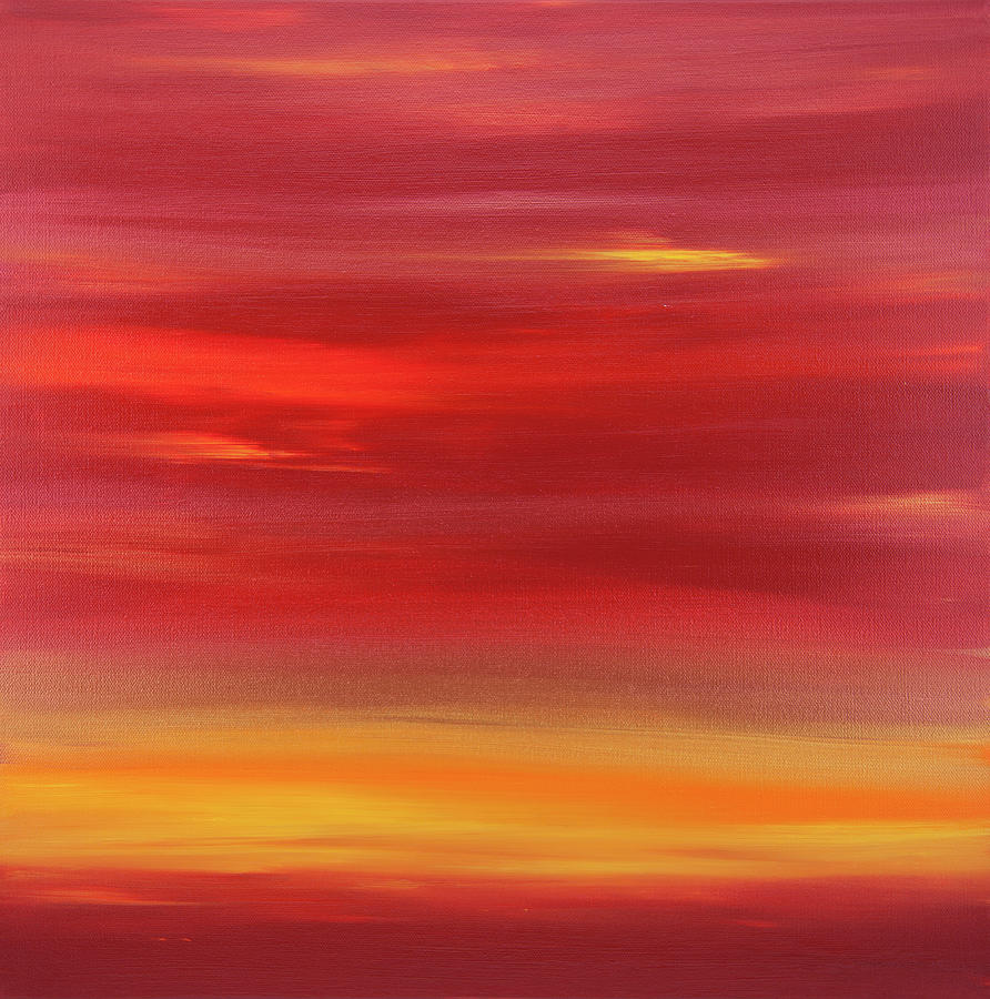 Abstract Painting - Sunset 19 by Hilary Winfield