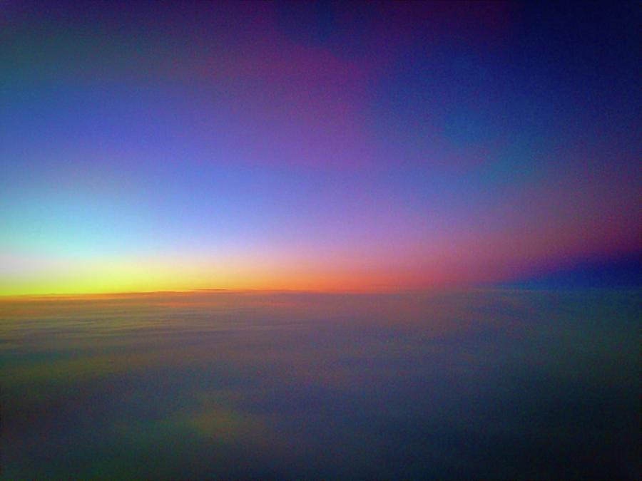Sunset Above The Clouds Photograph by Ydania Ogando