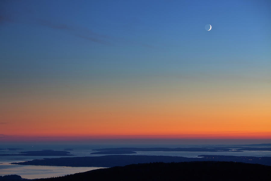 Sunset And Moon Rise Photograph by Image By Michael Rickard