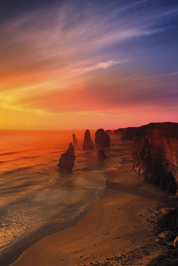 Sunset And Rock Formations Photograph by Design Pics/carson Ganci
