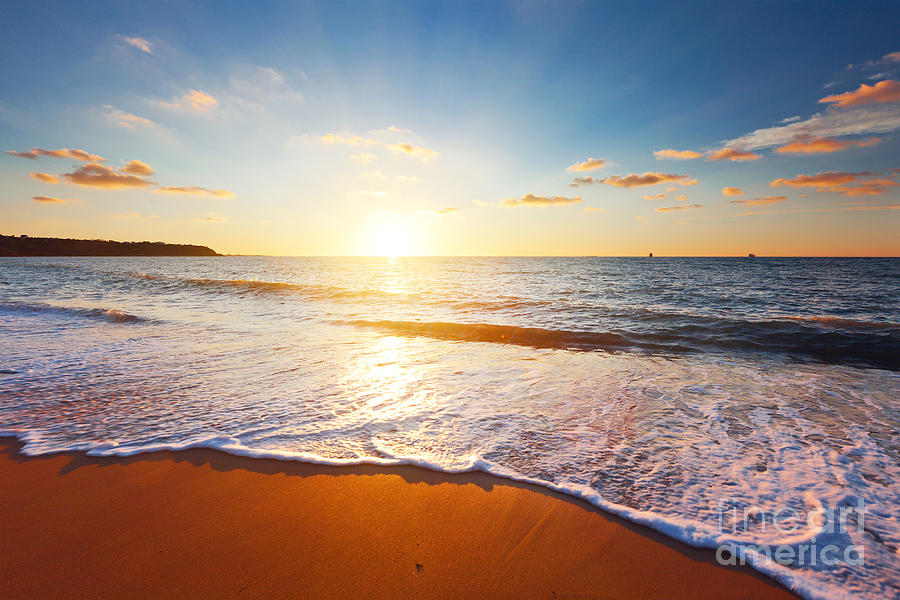 Atmosphere Photograph - Sunset And Sea by Ozerov Alexander Atmosphere Photograph - Sunset And Sea by Ozerov Alexander
