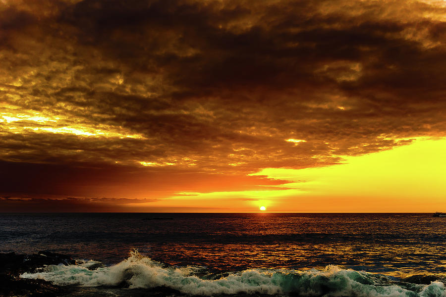 Sunset and Surf Photograph by John Bauer