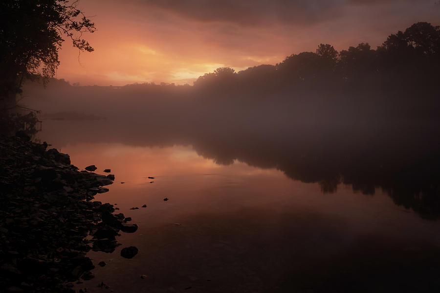 Sunset and the Fog Photograph by Joe Kopp