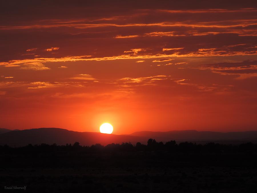 Sunset Antelope Valley A 7-28-2014 Photograph by Enaid Silverwolf