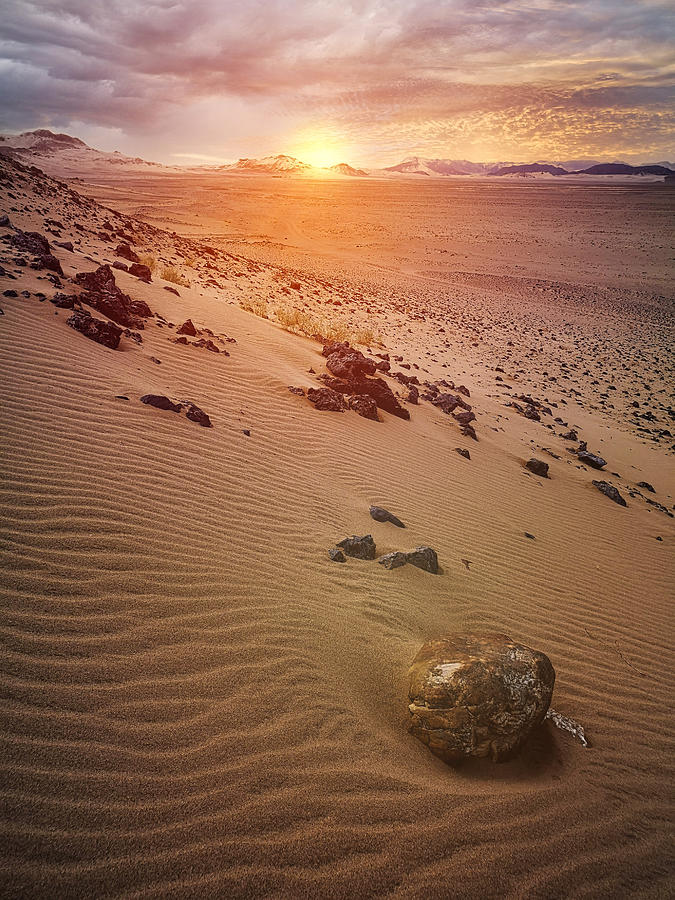 Sunset Arabian Desert Photograph by Saleem G Alfidi