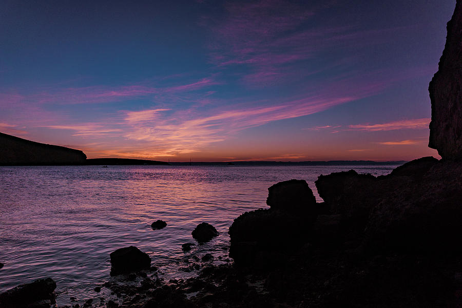sunset at Balandra beach Photograph by Silvia Marcoschamer