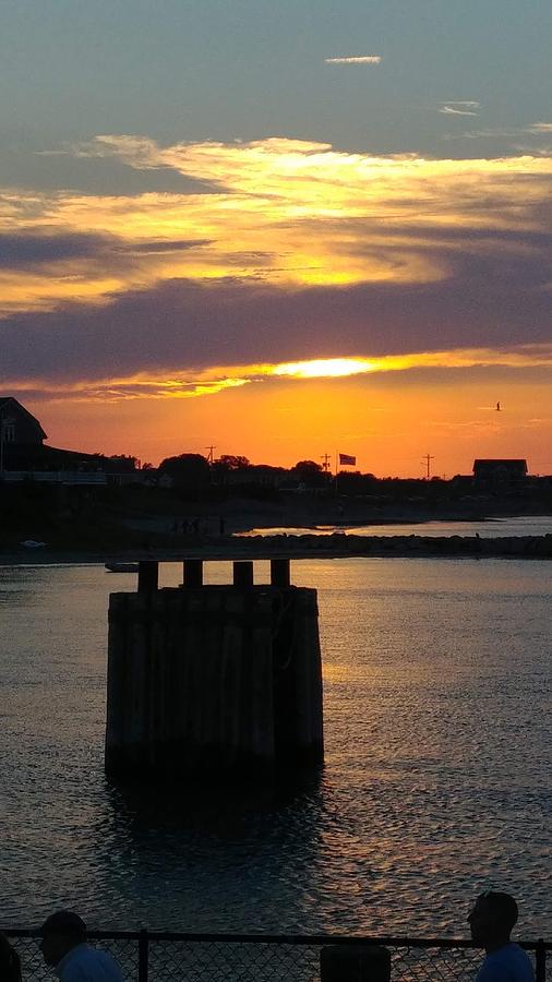 Sunset at Block Island Rhode Island Photograph by Patricia Caron