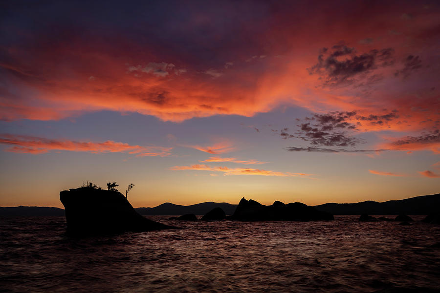 Sunset at Bonsai Rock Photograph by Gary Geddes