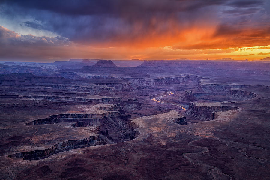 Landscape Photograph - Sunset At Canyonlands by Shirley Ji