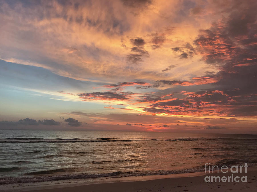 Sunset At Cape San Blas Photograph By Nancy Worrell