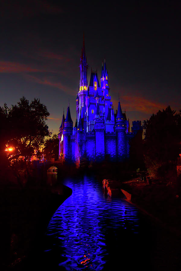 Sunset at Cinderella Castle Photograph by Mark Andrew Thomas