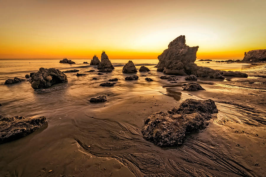 Landscape Photograph - Sunset At El Matador Beach by Bill Boehm