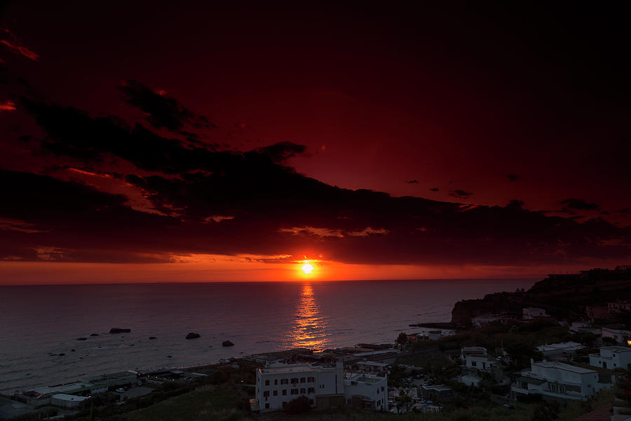 Sunset at Forio in Ischia  Photograph by Vivida Photo PC