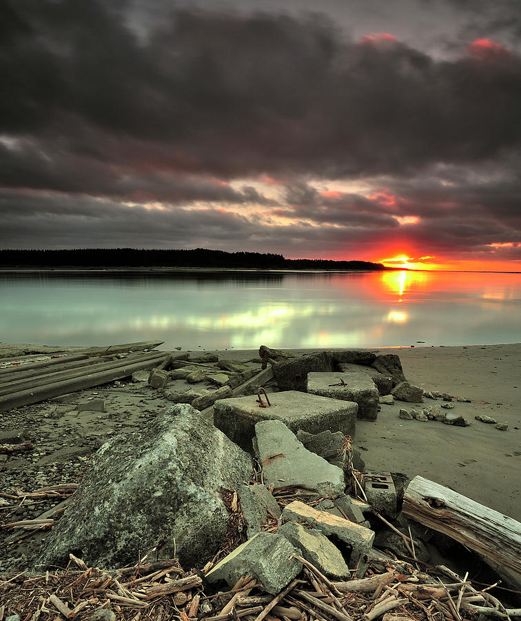 Sunset At Foxton, New Zealand Photograph by Nadly Aizat Images Sunset At Foxton, New Zealand Photograph by Nadly Aizat Images