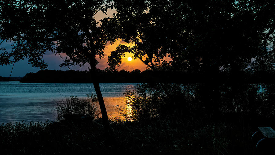 Sunset at Inks Lake Photograph by Faith Burns