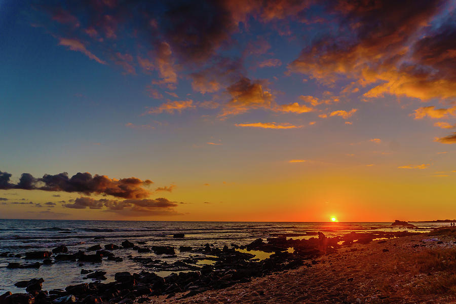 Sunset at Kailua Beach Photograph by John Bauer