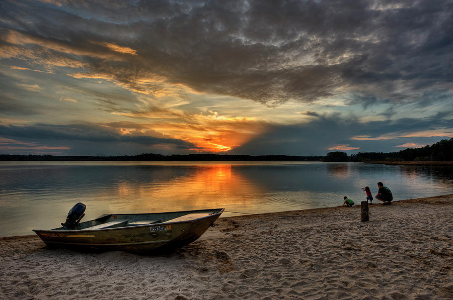 Sunset At Lake Photograph by Massimo Strazzeri Photography