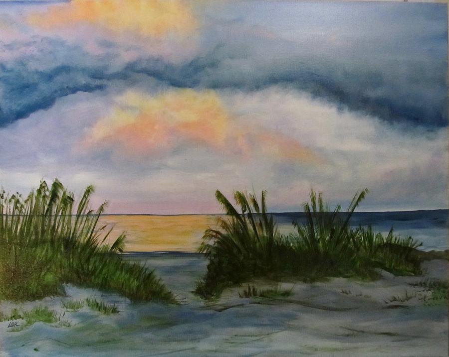 Sunset At Longboat Key Painting by Lorraine Centrella