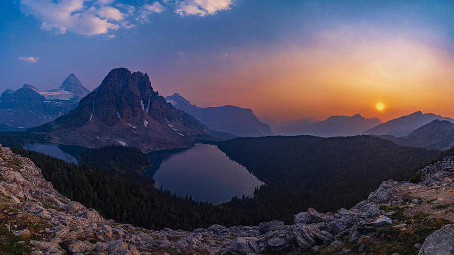 Sunset At Mt. Assiniboine Photograph by Jenny L. Zhang ( ???