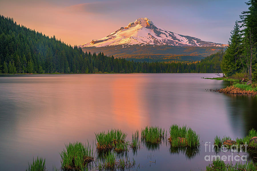 Sunset at Mt Hood, Oregon, USA Photograph by Henk Meijer Photography