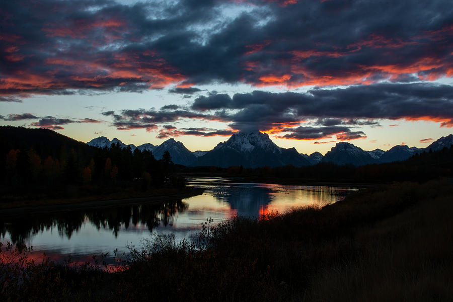 Sunset at Oxbow Bend Photograph by Scott Read | Fine Art America