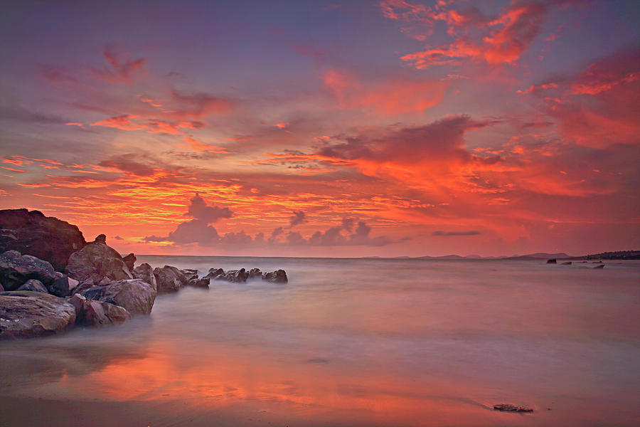 Sunset At Phu Quoc, Vietnam Photograph by Huyenhoang