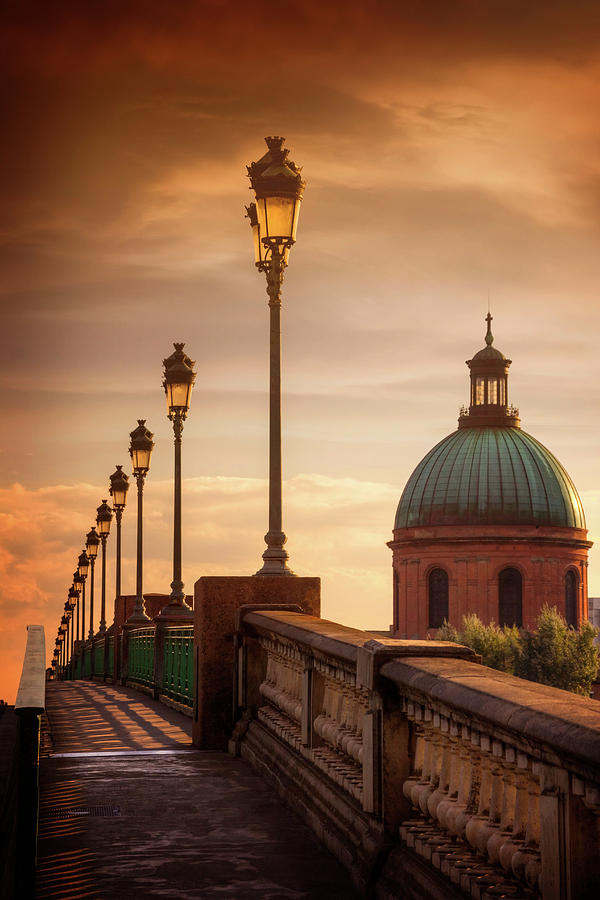 Sunset at Pont Saint Pierre Toulouse France by Carol Japp Sunset at Pont Saint Pierre Toulouse France by Carol Japp