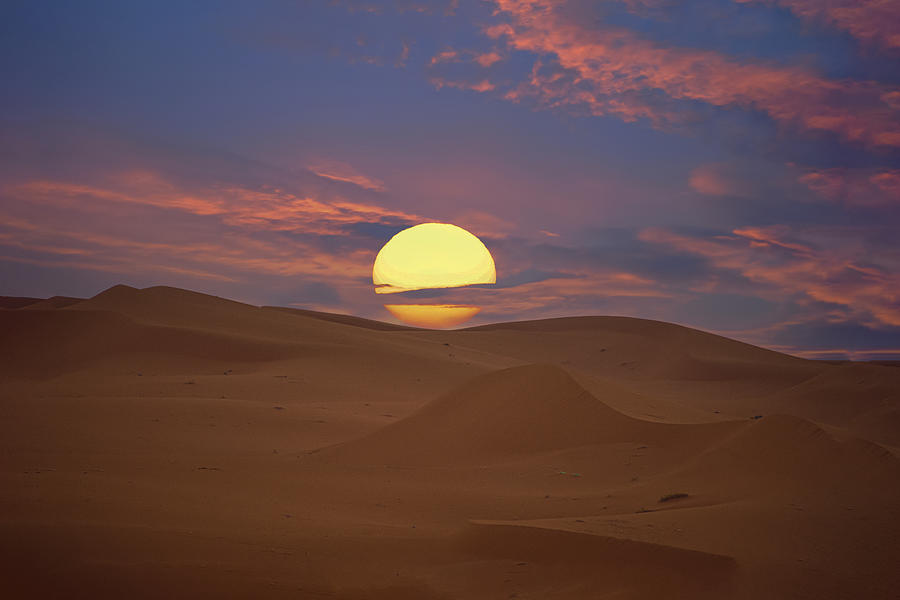 Sunset At Redsand Dunes Riyadh Saudi Arabia Photograph by Kashif Hameed