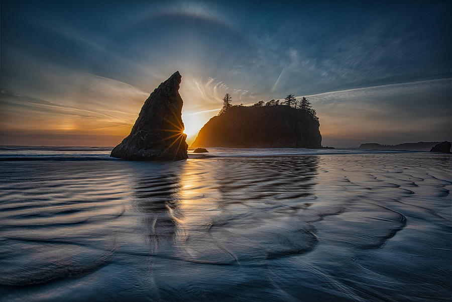Sunset At Ruby Beach Photograph by Sunny Ding