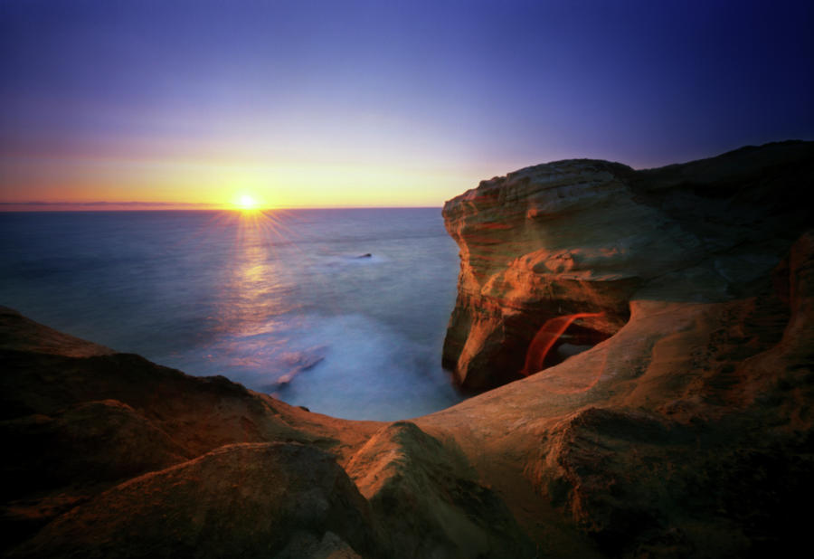 Sunset At Sandstone Photograph by Zeb Andrews