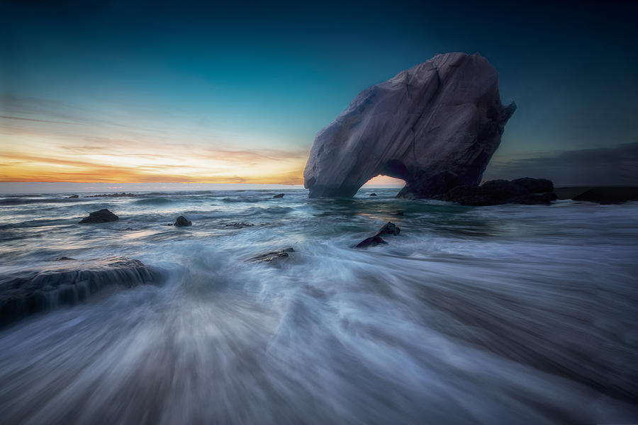 Sunset At Santa Cruz Photograph by Dennis Zhang