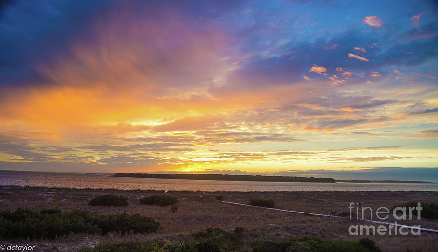 Sunset at Seabrook Island Photograph by David Taylor