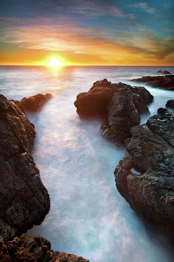 Sunset At Seashore Photograph by John B. Mueller Photography
