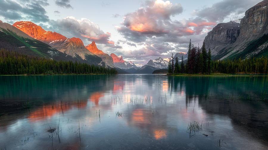 Sunset At Spirit Island (3) Photograph by Jenny L. Zhang ( ??? - Fine ...