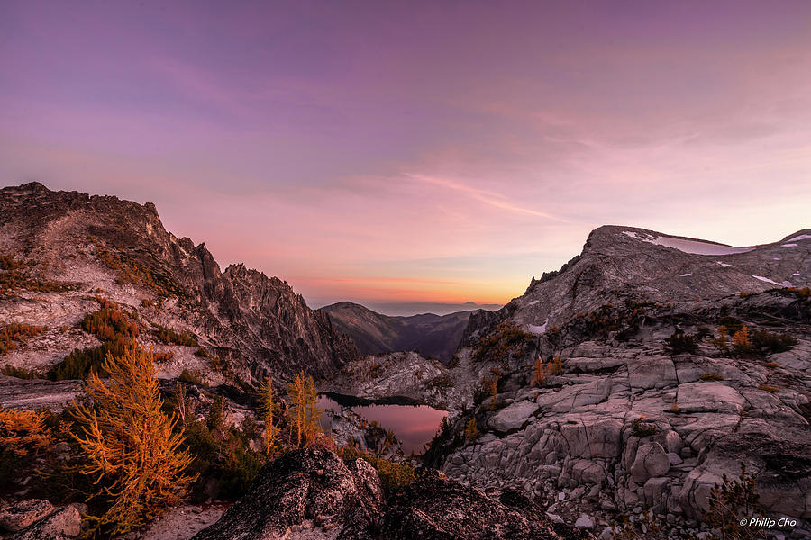 Sunset at the enchantments Photograph by Philip Cho