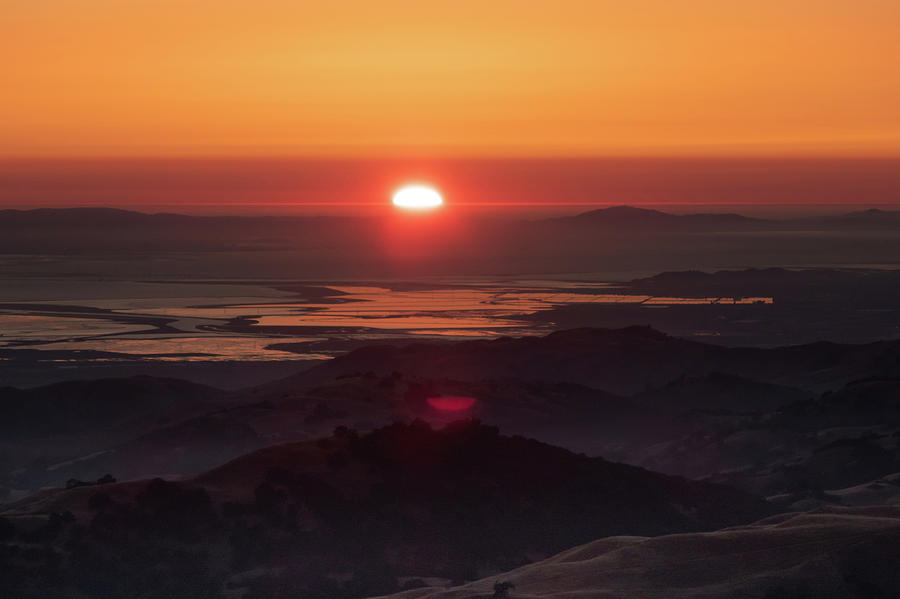 Sunset at the Lick Observatory Photograph by Mike Gifford