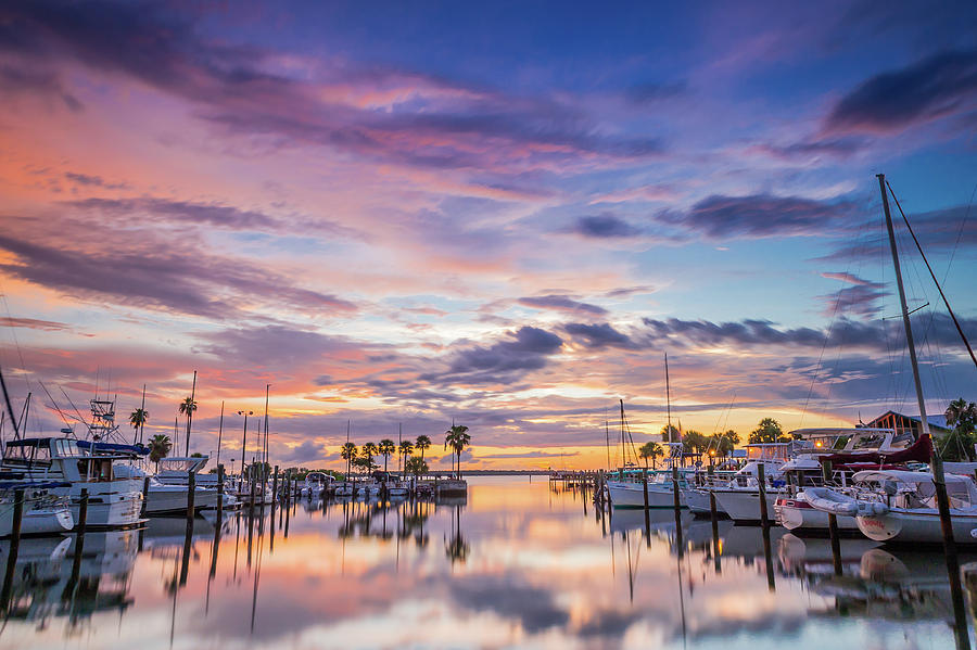 Sunset at the Marina Photograph by Joe Leone