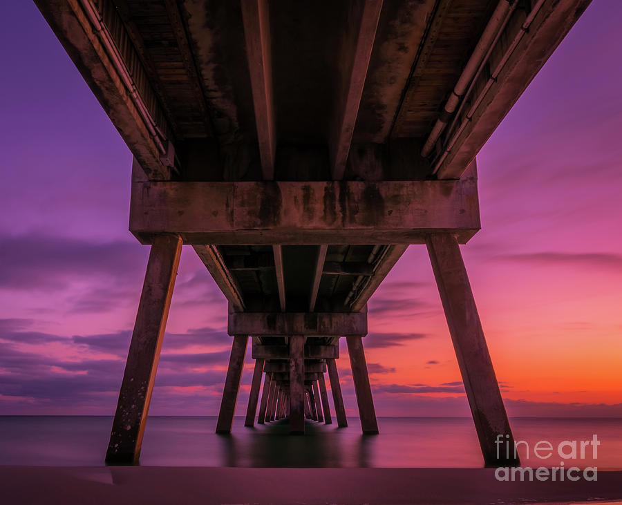 Sunset At The Pier Photograph By Pj Ziegler