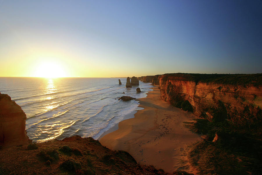 Sunset At The Twelve Apostles Photograph by Timothyball