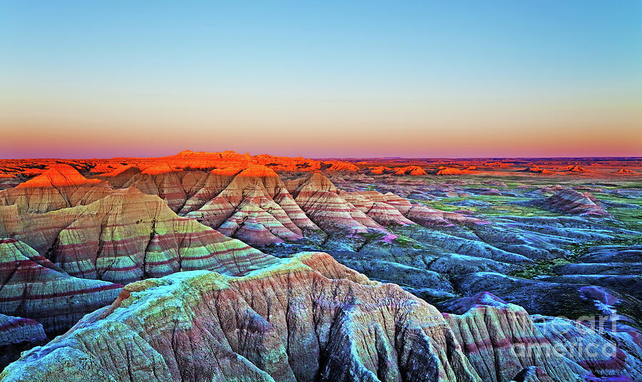 Sunset At The Wall, Badlands National Photograph by Stevegeer