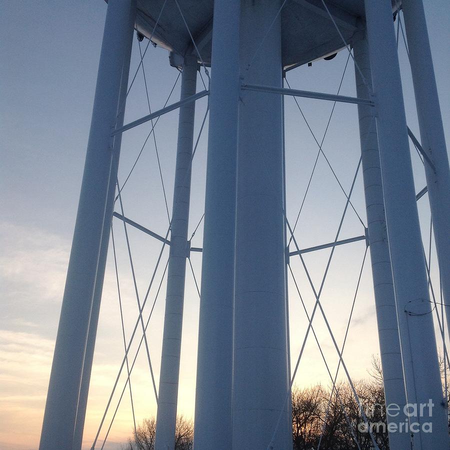 Sunset at Watering Tower Photograph by Margaret Spiers Fine Art 
