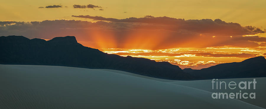 Sunset At White Sands Photograph by Doug Sturgess