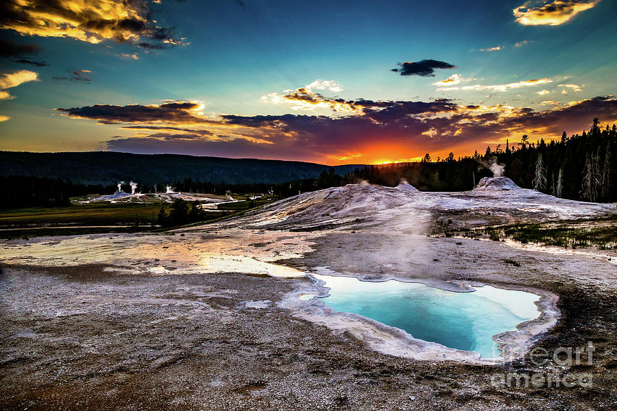 Sunset At Yellowstone Photograph by Lisa Lemmons-Powers