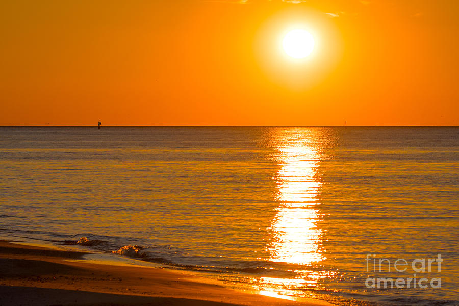Sunset Beach Island Photograph by Metaphor Photo