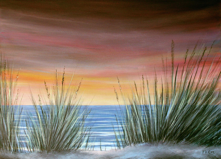 Sunset Beach Painting By K Mccoy